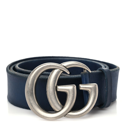 Gucci Cuoio Toscano Nickel Double Double G 40mm Belt 95 38 Blue 1 of 9