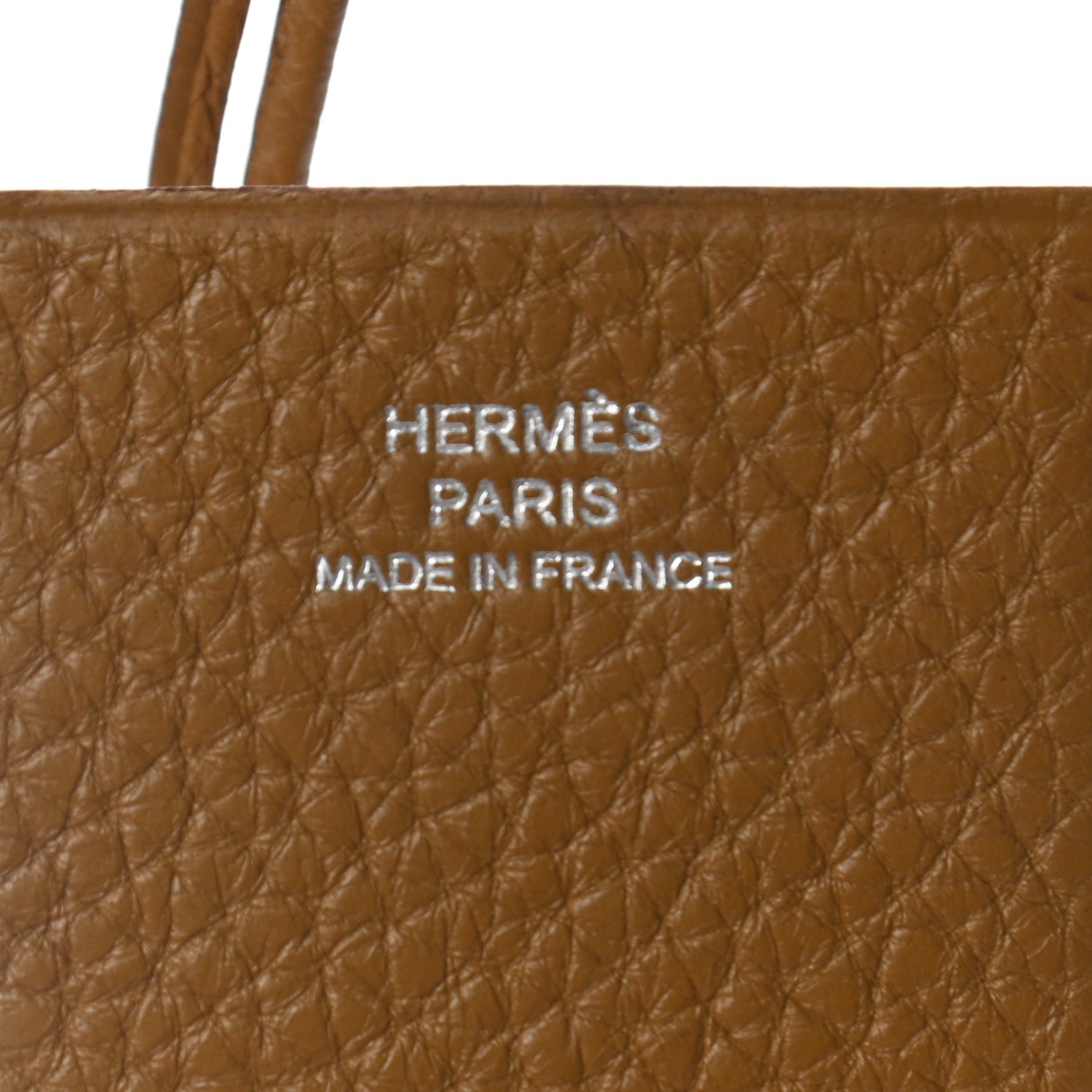 Hermes Taurillon Clemence R.M.S Travel Luggage Tag Sesame 3 of 3