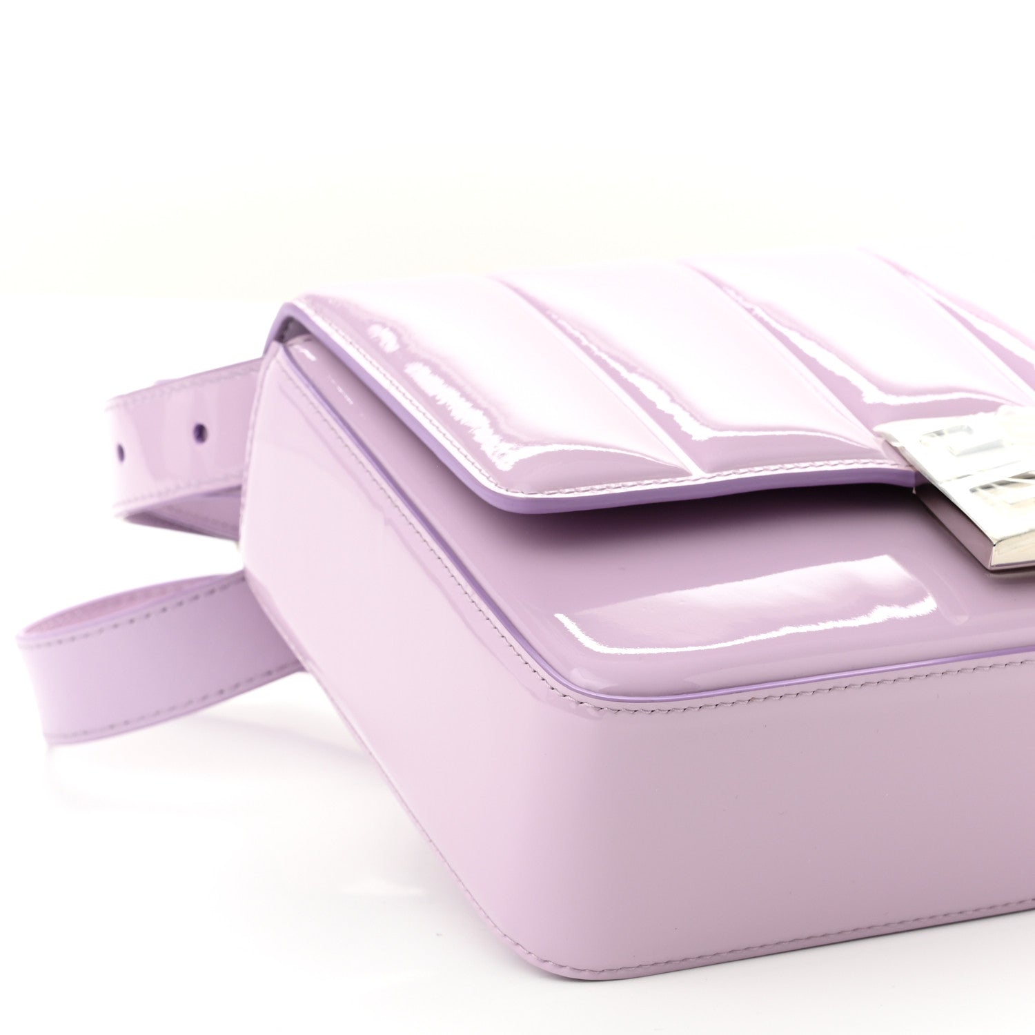 Givenchy Patent 4G Medium Padded Crossbody Bag Lilac 9 of 10