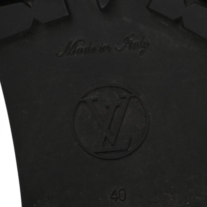 Louis Vuitton Rubber Embossed Monogram Splash Rain Short Boots 40 Black 7 of 9