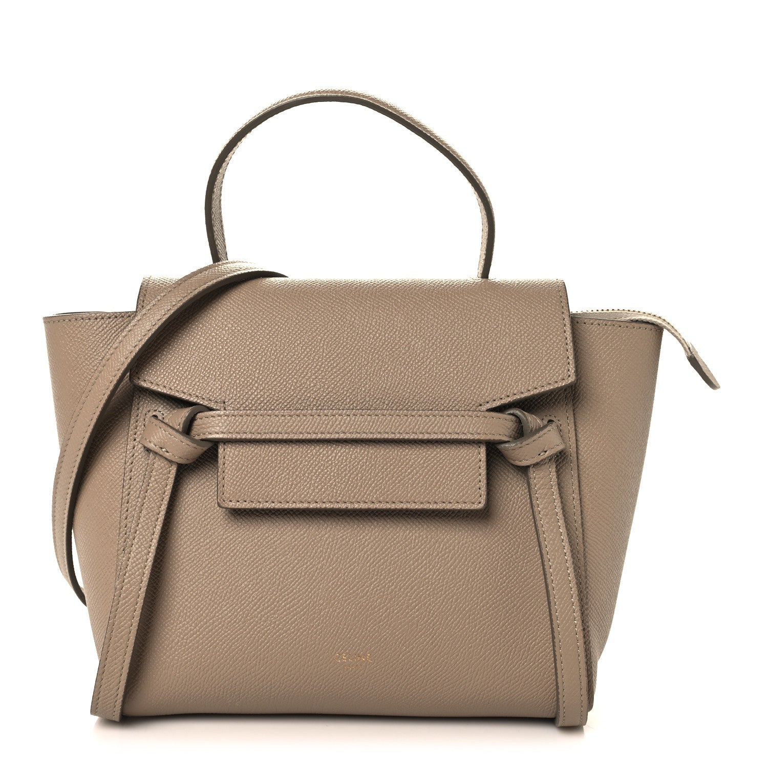 Celine Grained Calfskin Nano Belt Bag Light Taupe 1 of 12