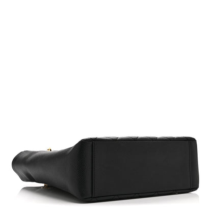Chanel Caviar Quilted Petit Shopping Tote PST Black 4 of 10