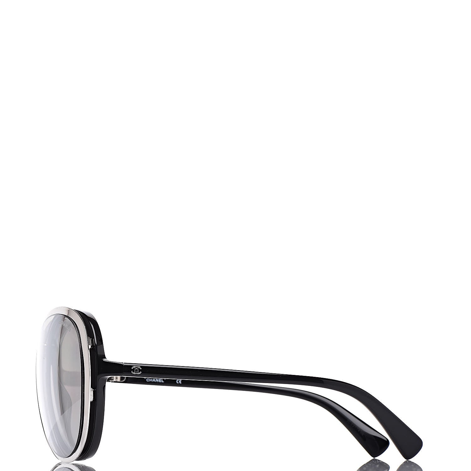 Chanel Clip On Sunglasses 71232 Black Grey 5 of 11