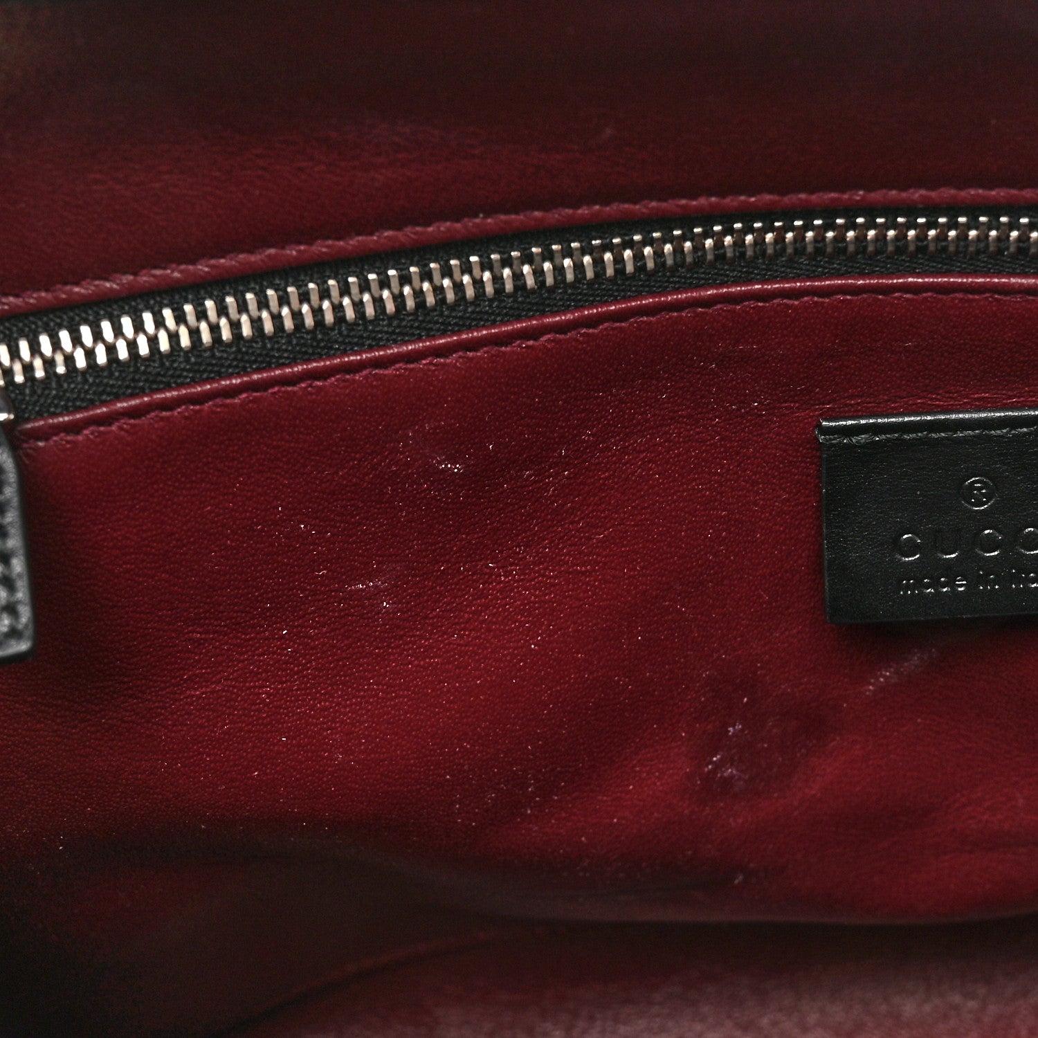 Gucci Smooth Calfskin Medium Zumi Top Handle Bag Black 11 of 19