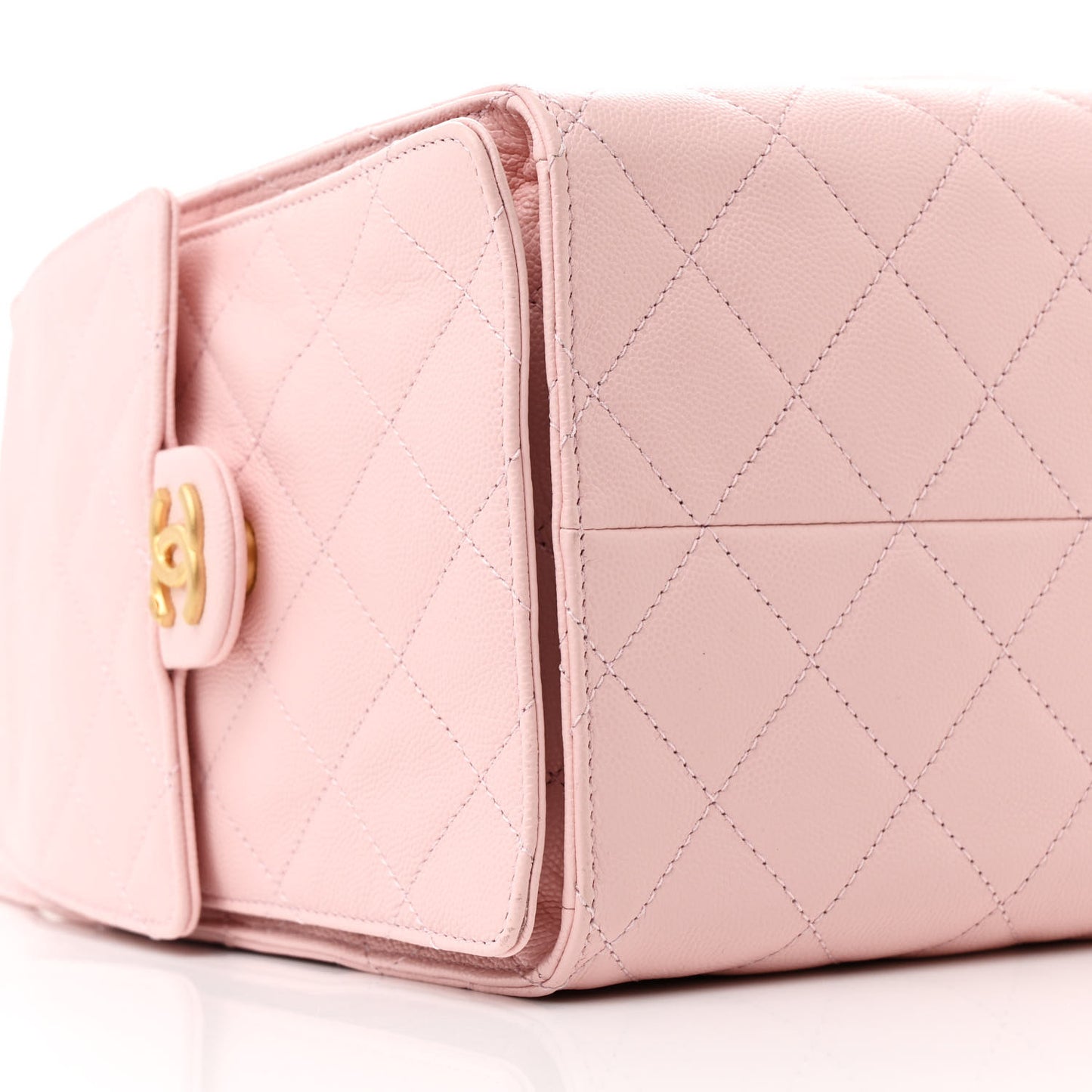 Caviar Quilted Medium Chanel 25 Handbag Light Pink