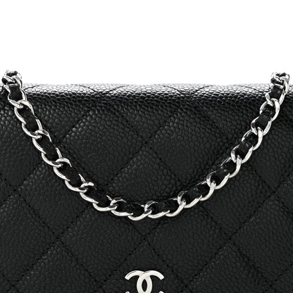Chanel Caviar Quilted Wallet On Chain WOC Black 9 of 13