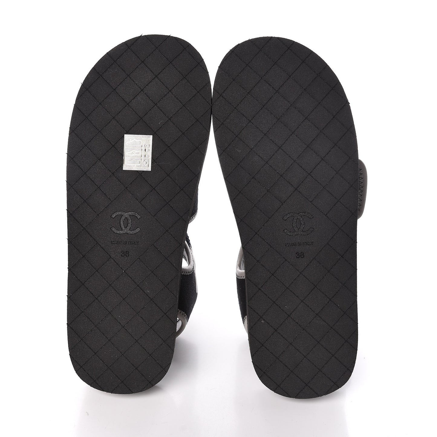 Lambskin Jersey Coco Sandals 38 Black
