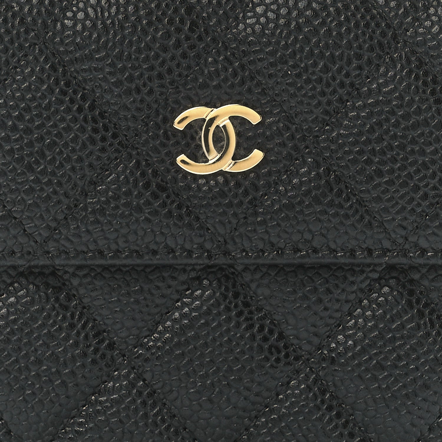 Chanel Caviar Quilted Compact French Flap Wallet Black 11 of 15