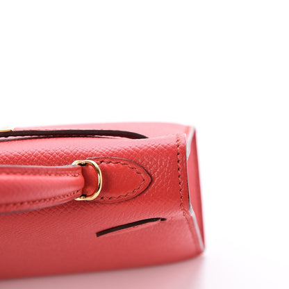 Hermes Epsom Mini Kelly Sellier 20 Rouge Tomate 15 of 29