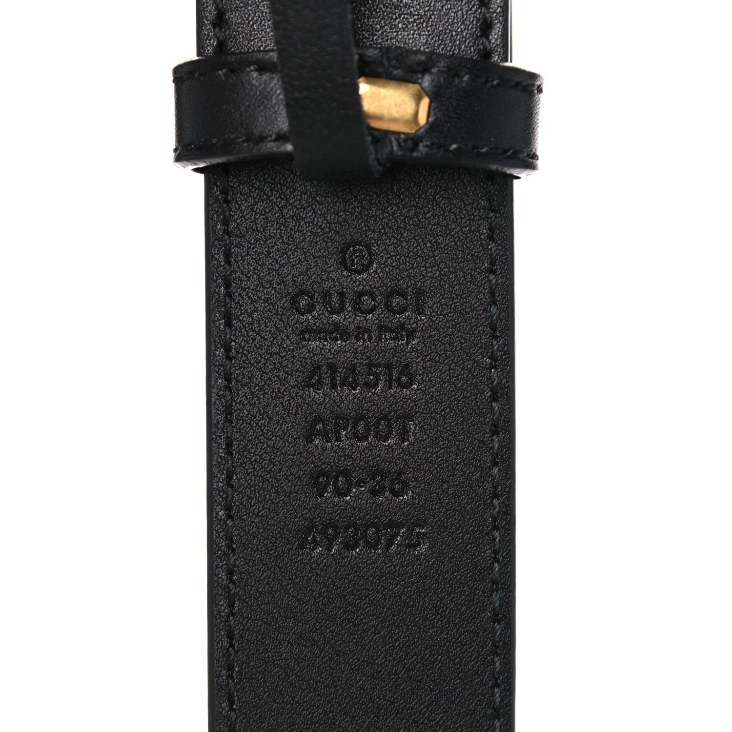Gucci Calfskin Double G 30mm Belt 90 36 Black 3 of 8