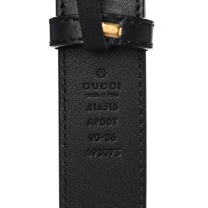 Gucci Calfskin Double G 30mm Belt 90 36 Black 3 of 8