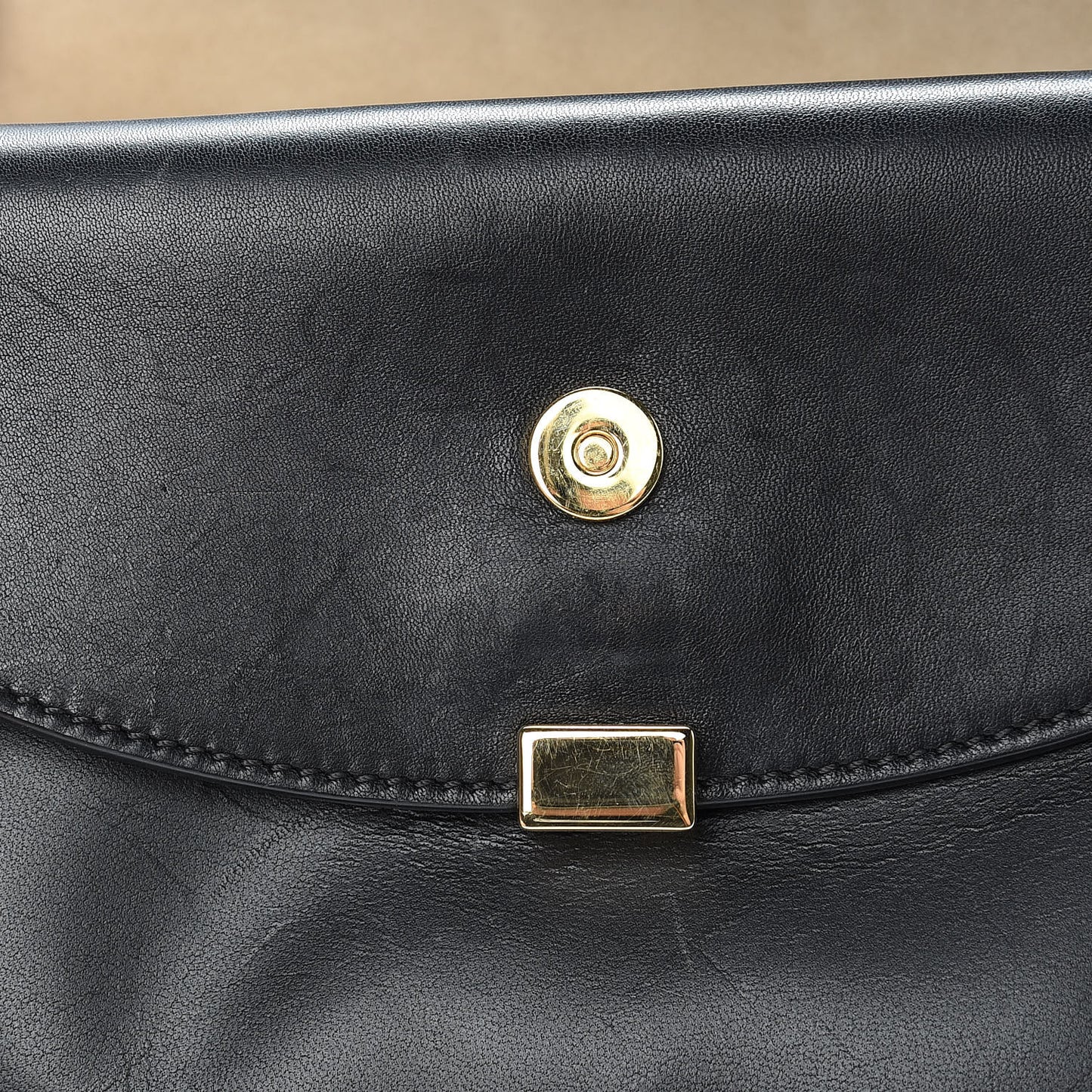 Calfskin Mini Georgia Crossbody Bag Black