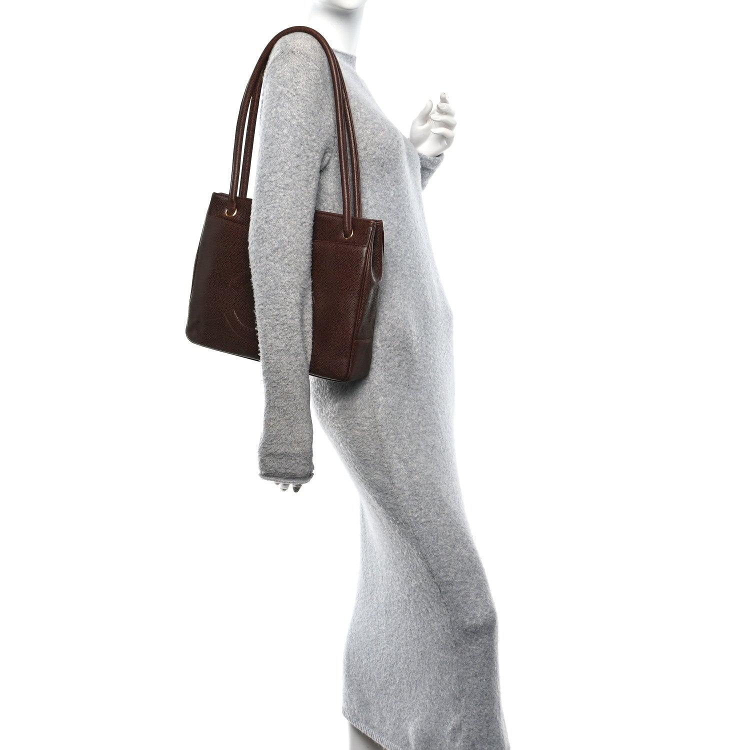 Chanel Caviar Timeless CC Tote Brown 2 of 11
