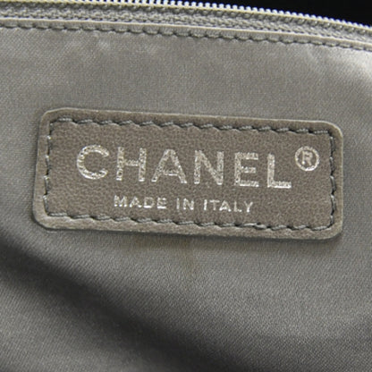 Chanel Vinyl Graphic Edge Tote Black 7 of 11