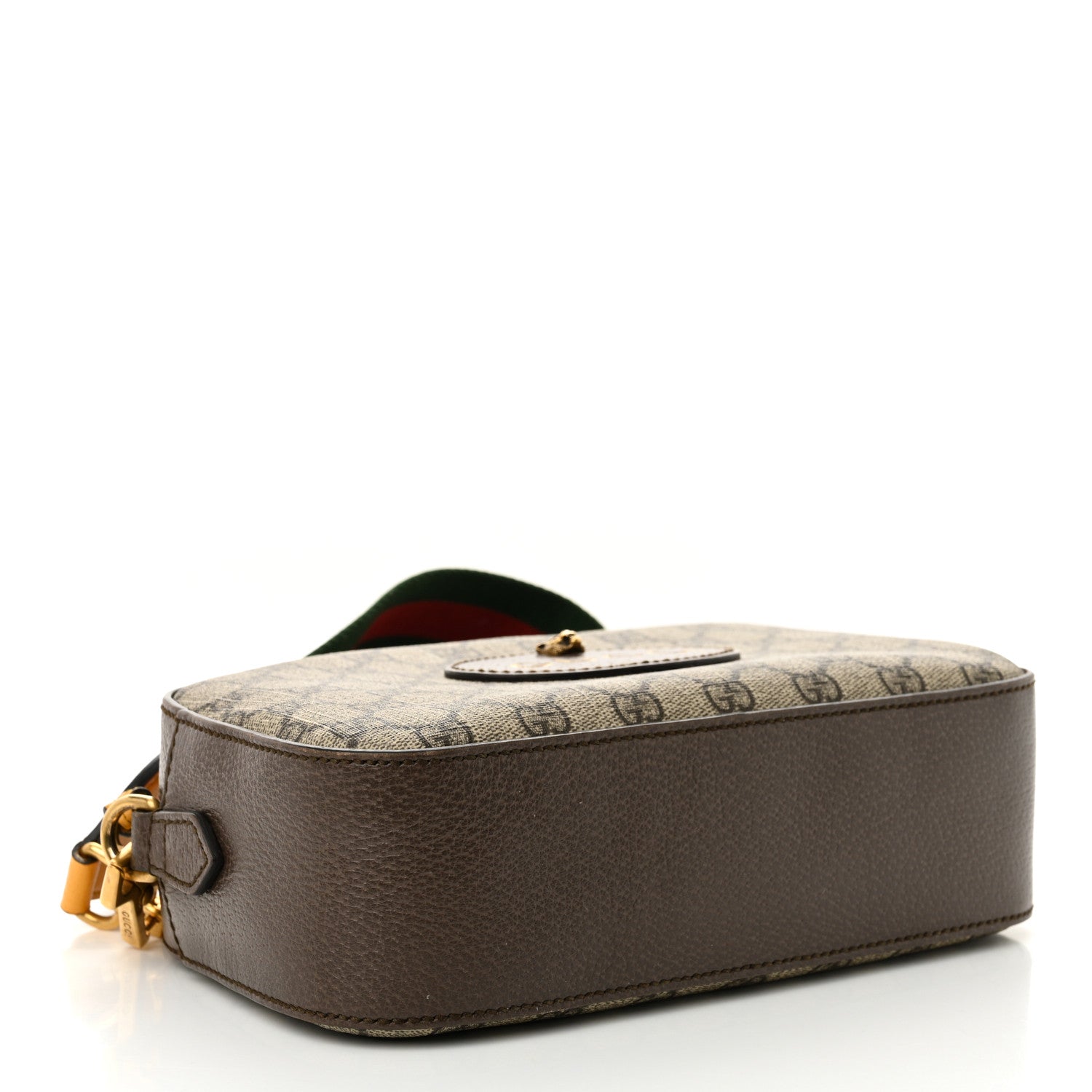 Gucci GG Supreme Monogram Web Neo Vintage Shoulder Bag Beige New Acero Crop 4 of 10