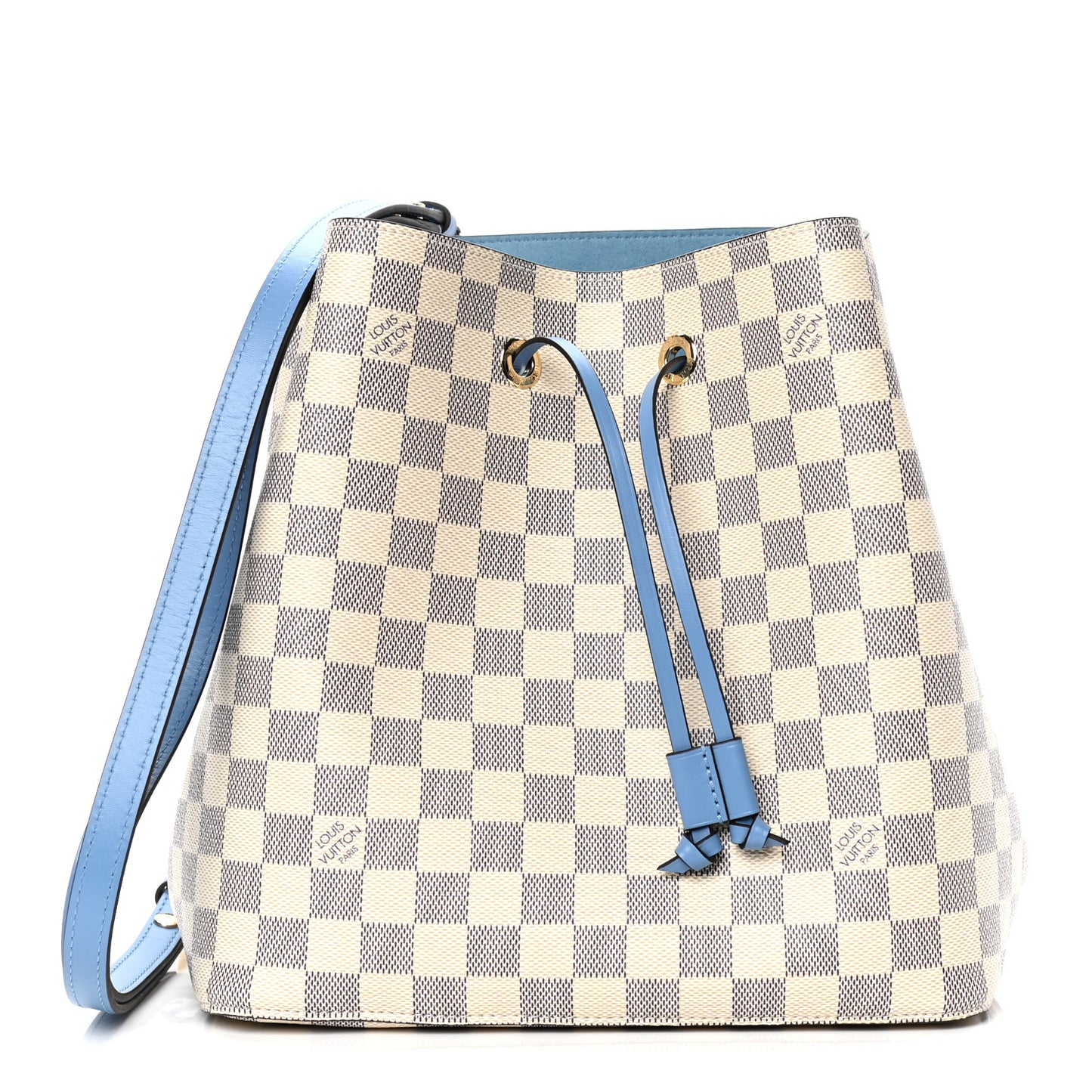 Damier Azur Neonoe MM Bleuet
