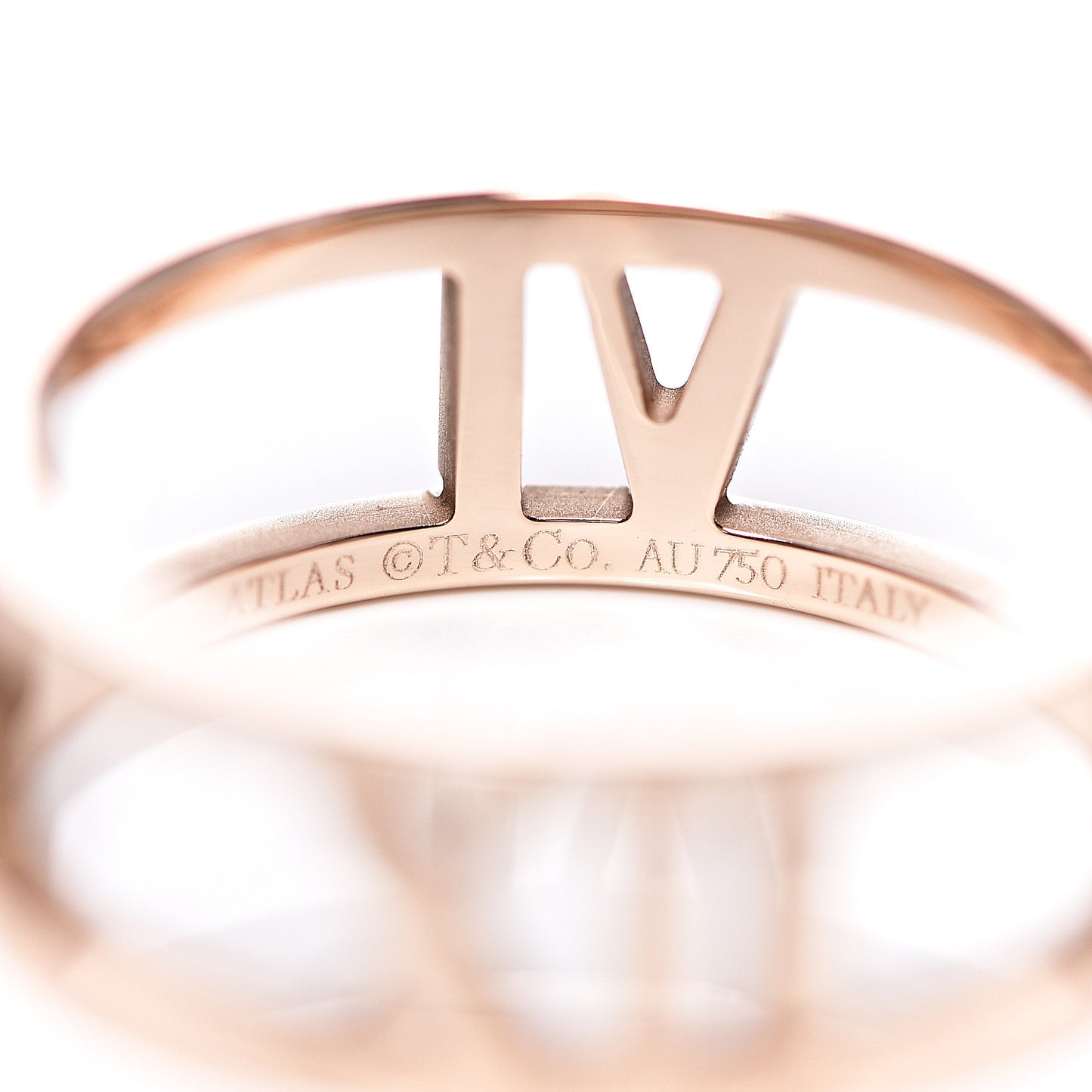 18K Rose Gold Atlas Open Ring 53 6.5