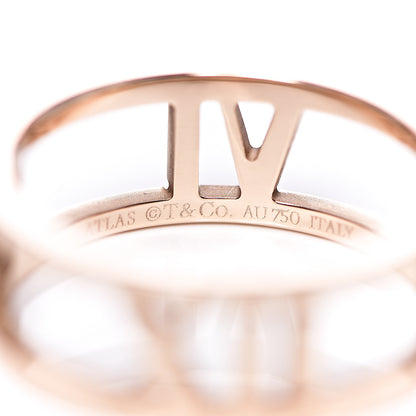 Tiffany 18K Rose Gold Atlas Open Ring 53 6.5 4 of 5