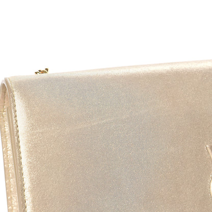 Saint Laurent Metallic Fabric Medium Monogram Kate Satchel Gold 13 of 19