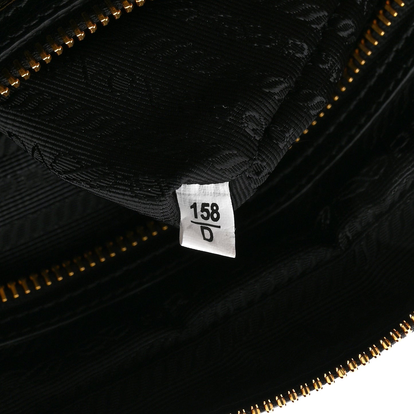 Glace Calfskin Embossed Logo Crossbody Black