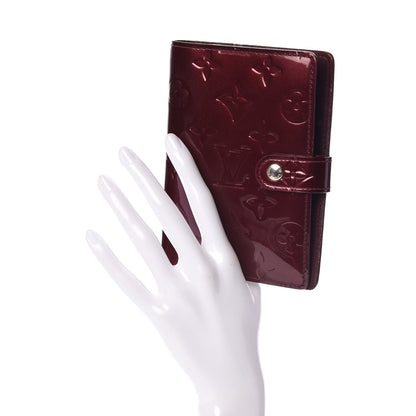 Louis Vuitton Vernis Small Ring Agenda Cover Rouge Fauviste 2 of 7