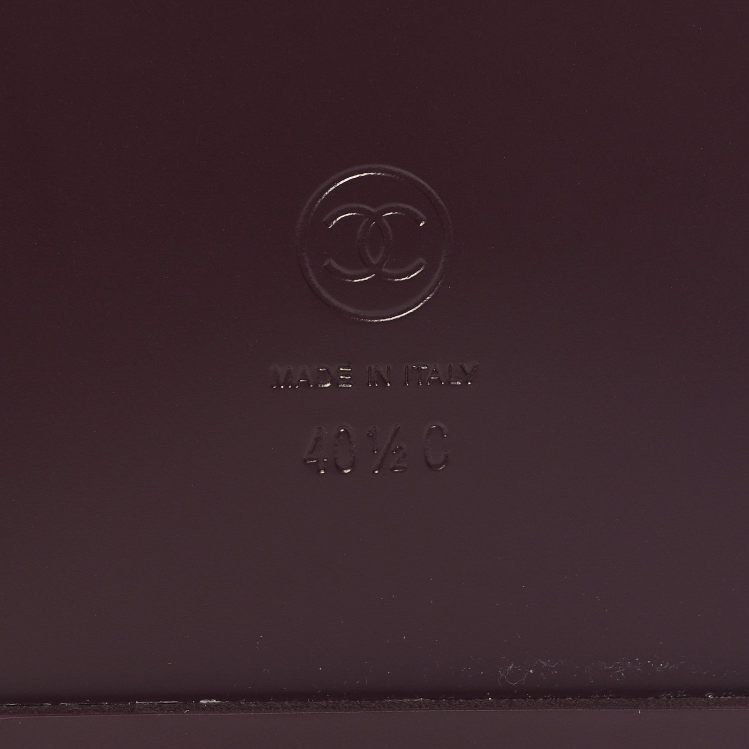 Chanel Grained Calfskin Velcro Dad Sandals 40.5 Burgundy 8 of 10