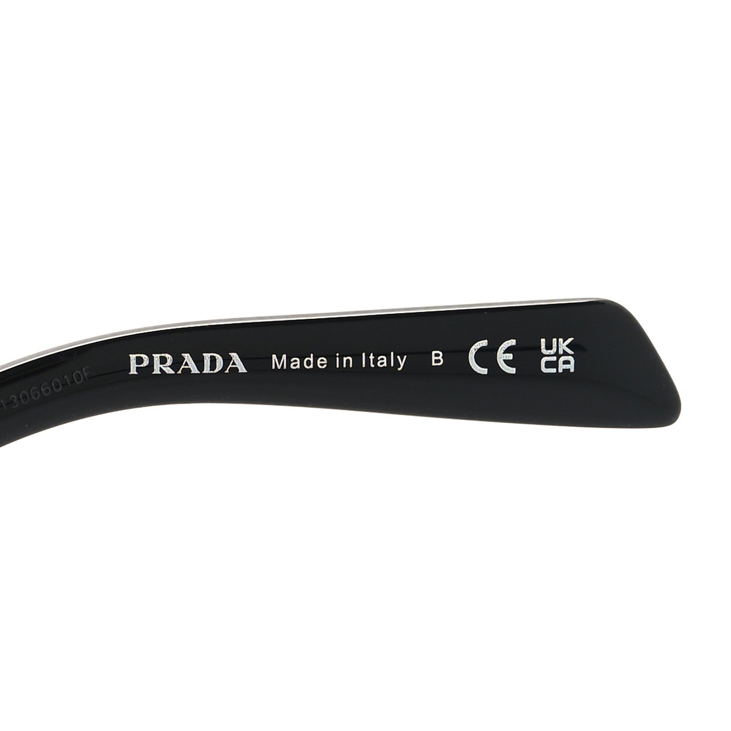 Prada Acetate Logo Sunglasses SPR A02-F Black 5 of 7