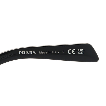 Prada Acetate Logo Sunglasses SPR A02-F Black 5 of 7