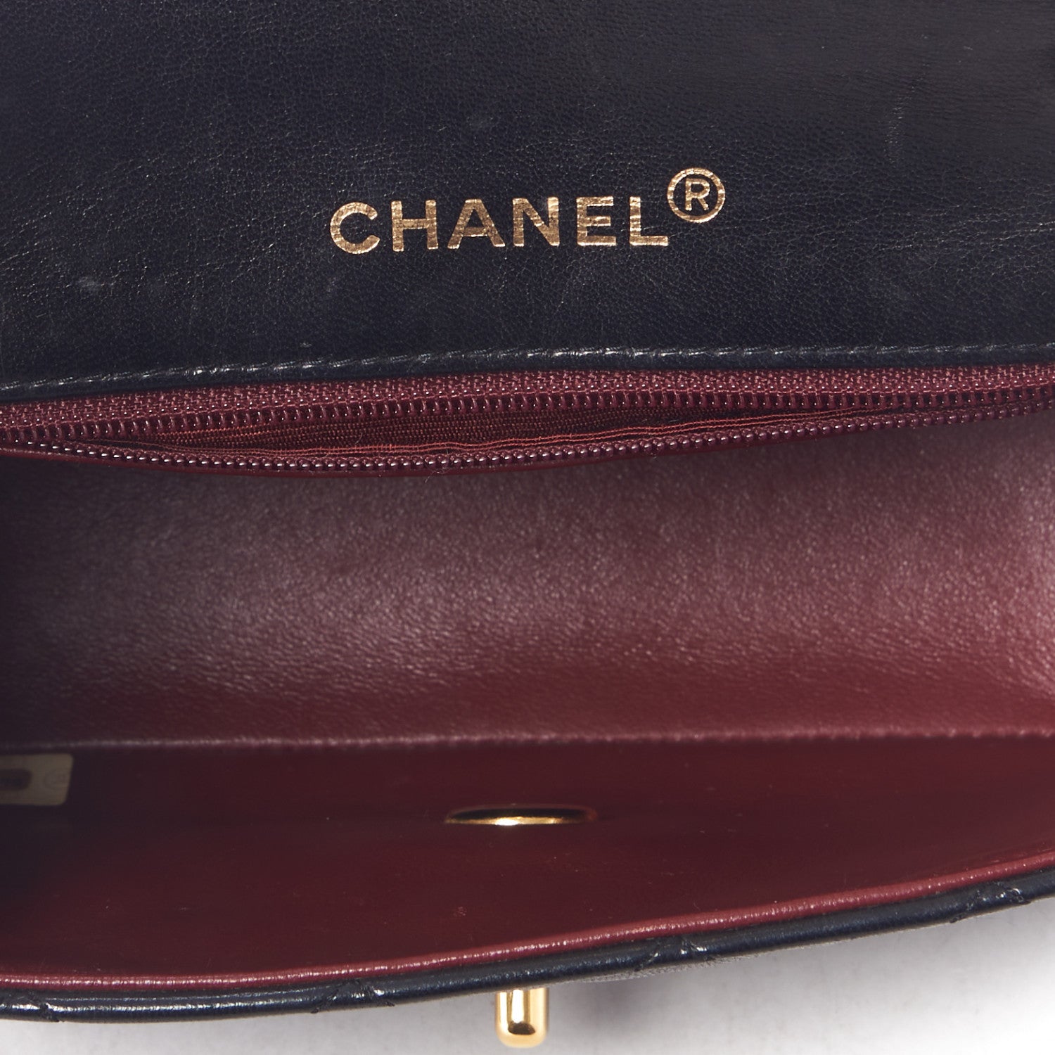Chanel Lambskin Quilted Mini Square Flap Bag Black 18 of 28
