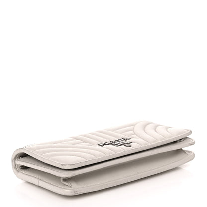 Prada Soft Calfskin Impunture Diagramme Chain Wallet 4 of 11