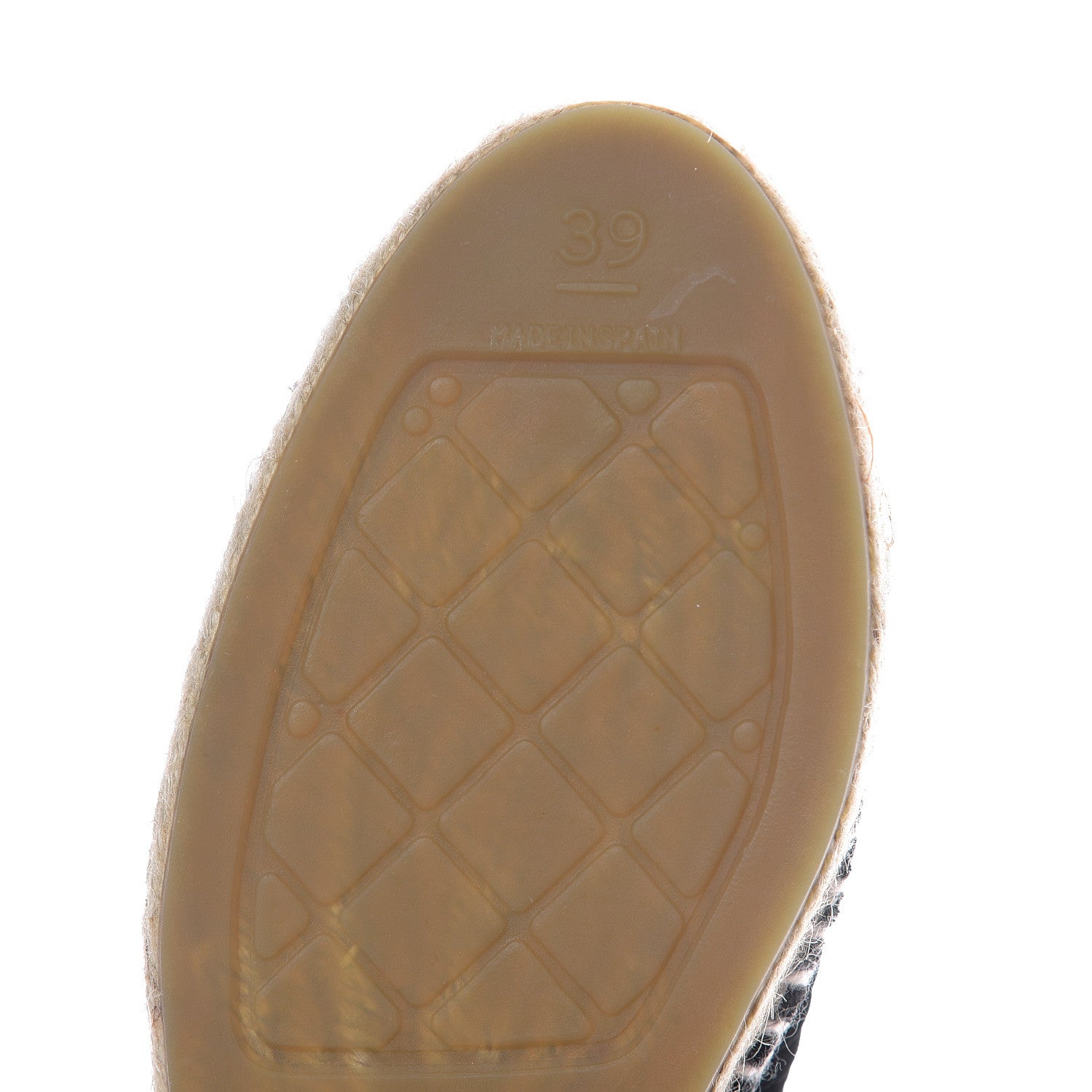 Chanel Velvet Grosgrain CC Espadrilles 39 Black 9 of 11