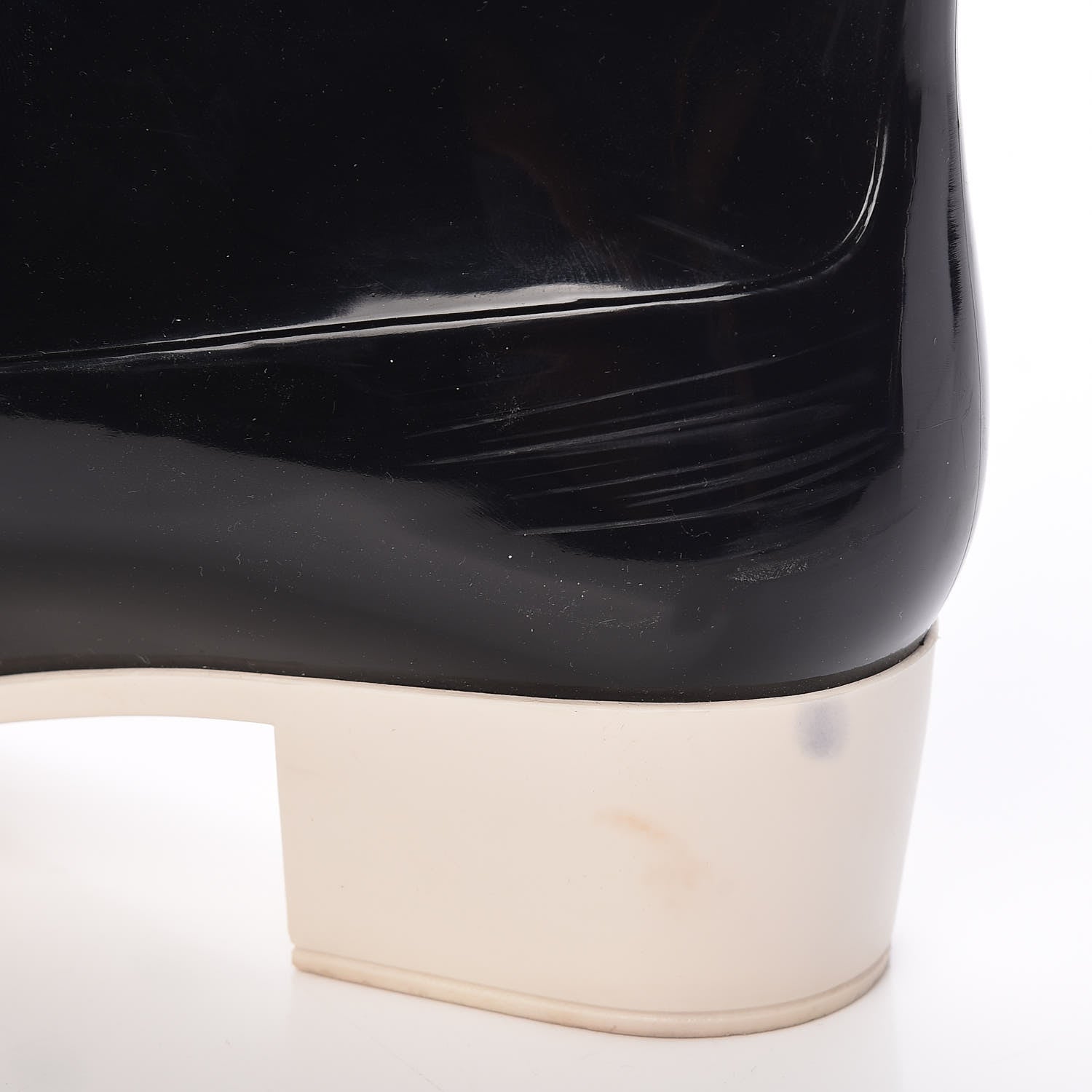 Chanel Rubber Camellia Rain Boots 42 Black 16 of 18