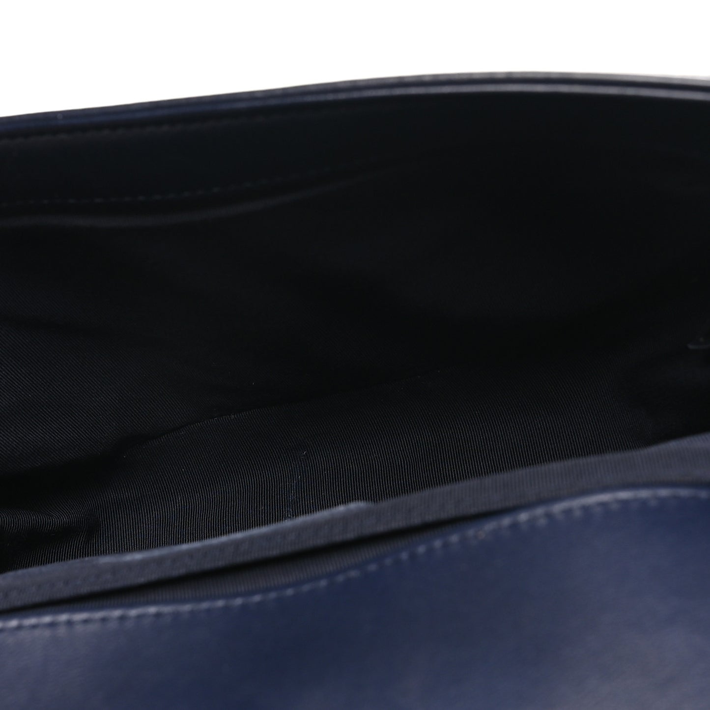 Lambskin Quilted Medium Boy Flap  Dark Navy