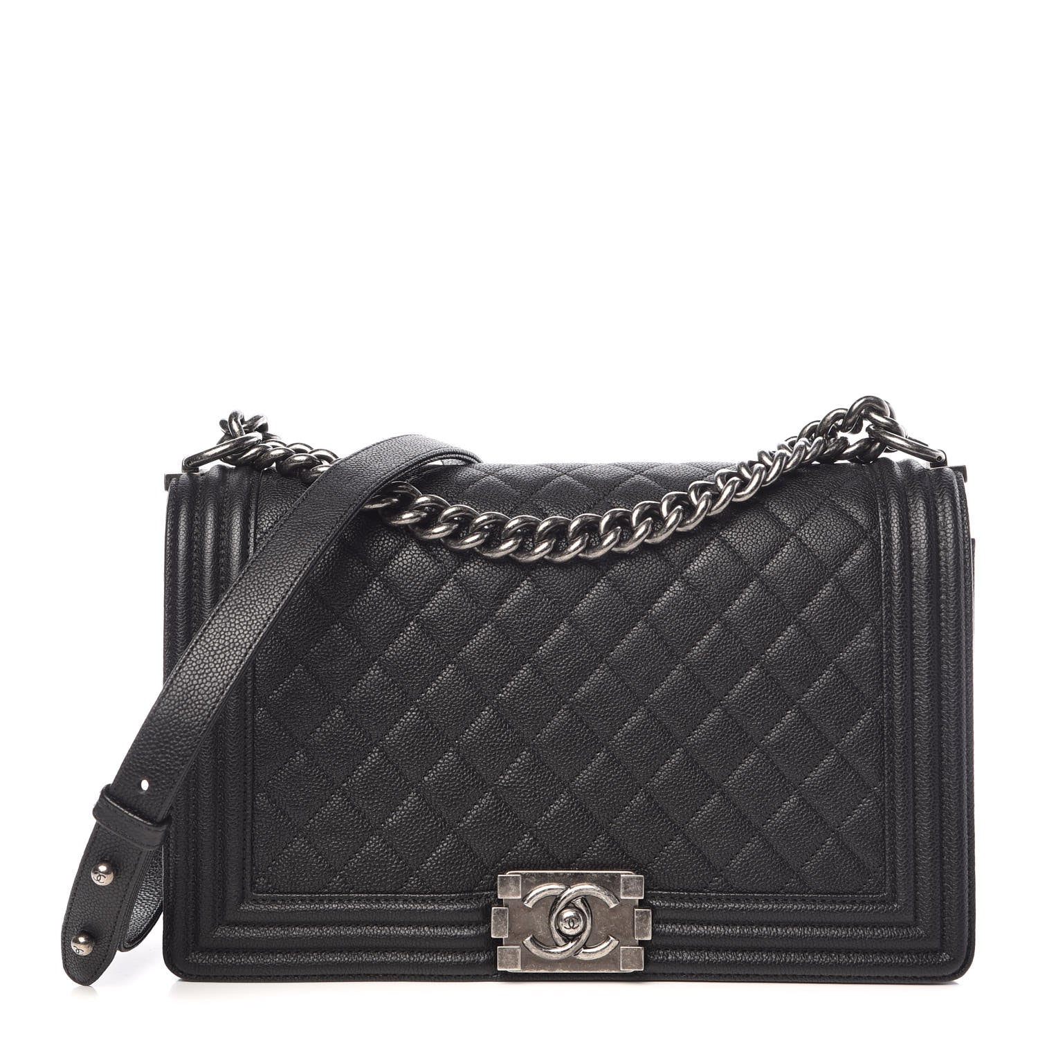 Chanel Caviar Quilted New Medium Boy Flap Black 1 of 10