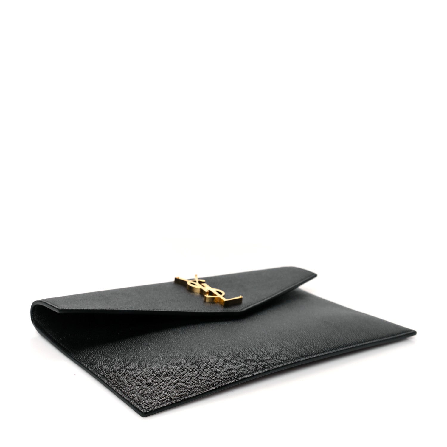 Saint Laurent Grain De Poudre Uptown Pouch Black 4 of 9