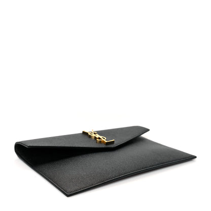 Saint Laurent Grain De Poudre Uptown Pouch Black 4 of 9