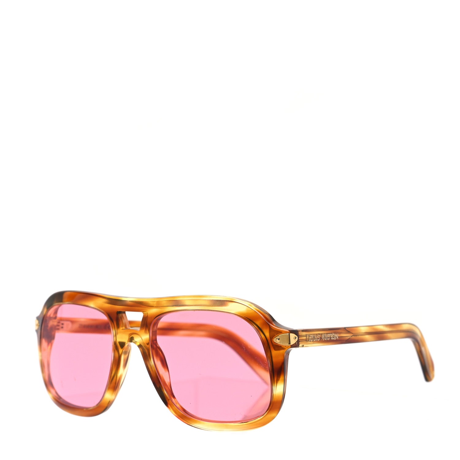 Louis Vuitton Square Sunglasses Z1314W Yellow 1 of 7