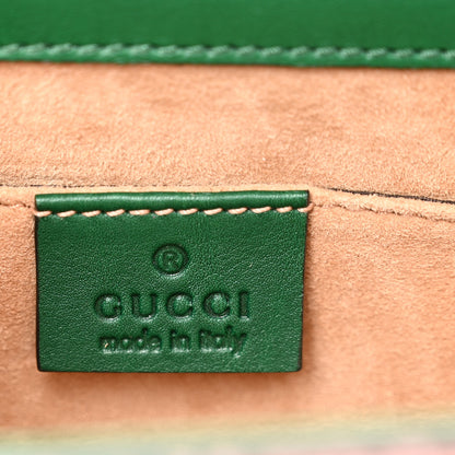 Gucci Snakeskin Small Padlock Shoulder Bag Green Pink Purple 6 of 11