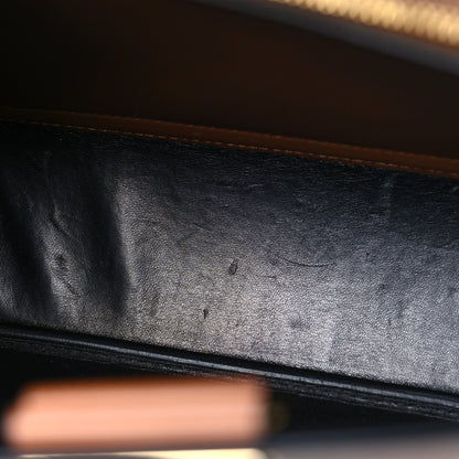 Prada Saffiano Cuir Calfskin Matinee Tote Cognac Black 14 of 14