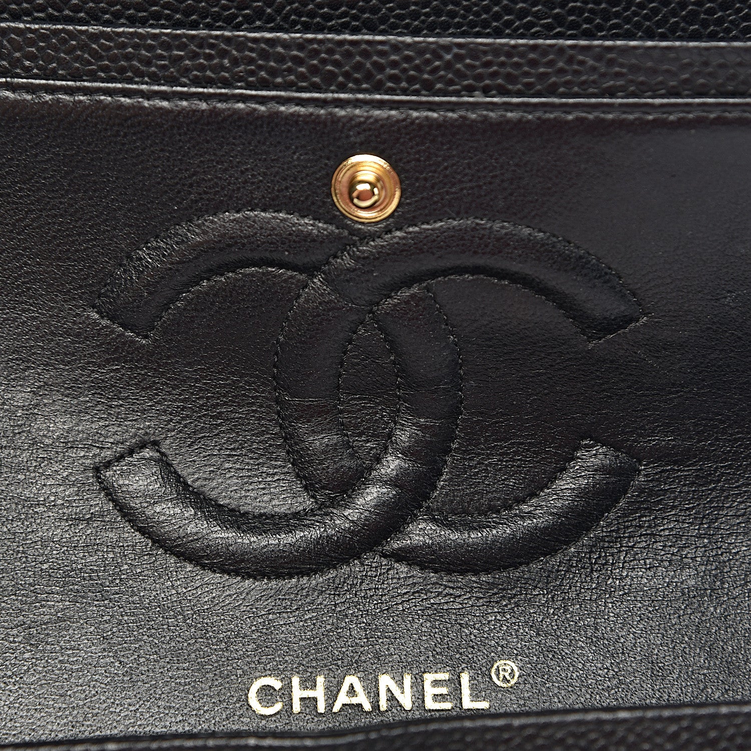 Chanel Caviar Quilted Medium Double Flap Black 8 of 17