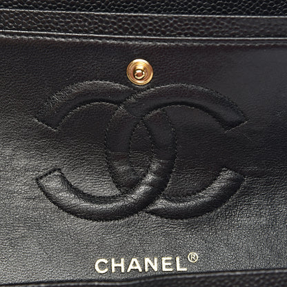 Chanel Caviar Quilted Medium Double Flap Black 8 of 17