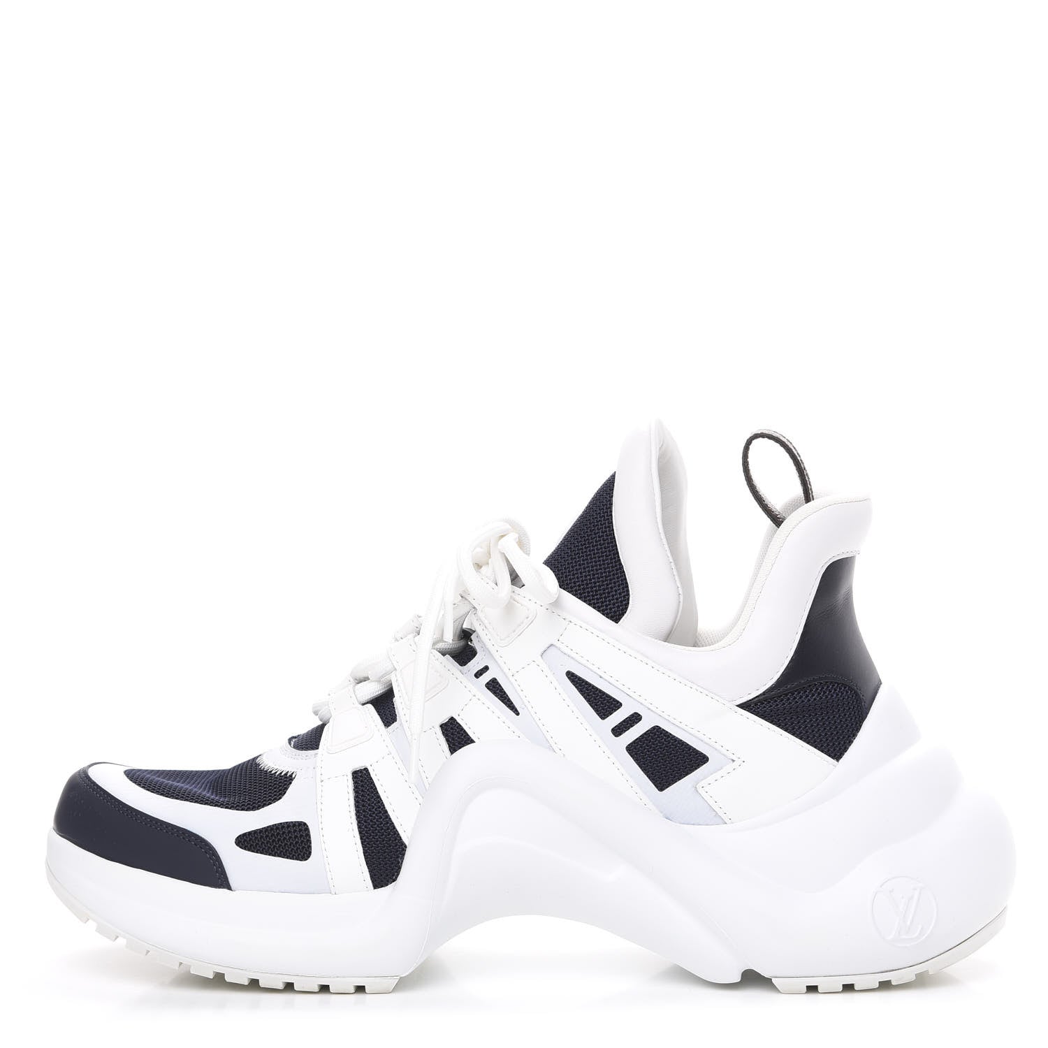 Louis Vuitton Calfskin Technical Nylon LV Archlight Sneakers 42 Marine 1 of 9