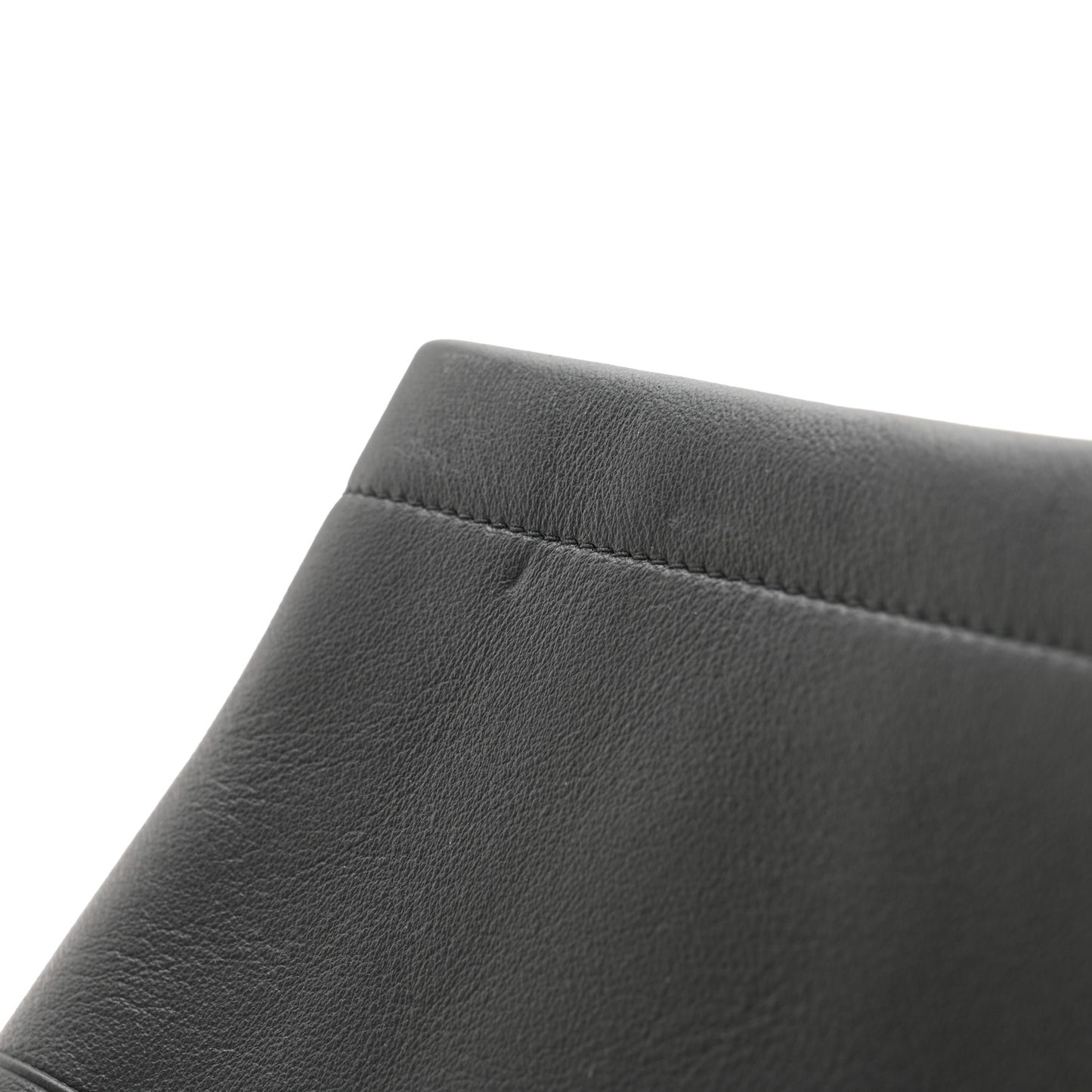 Calfskin Medium Diordouble Zip Pouch Black