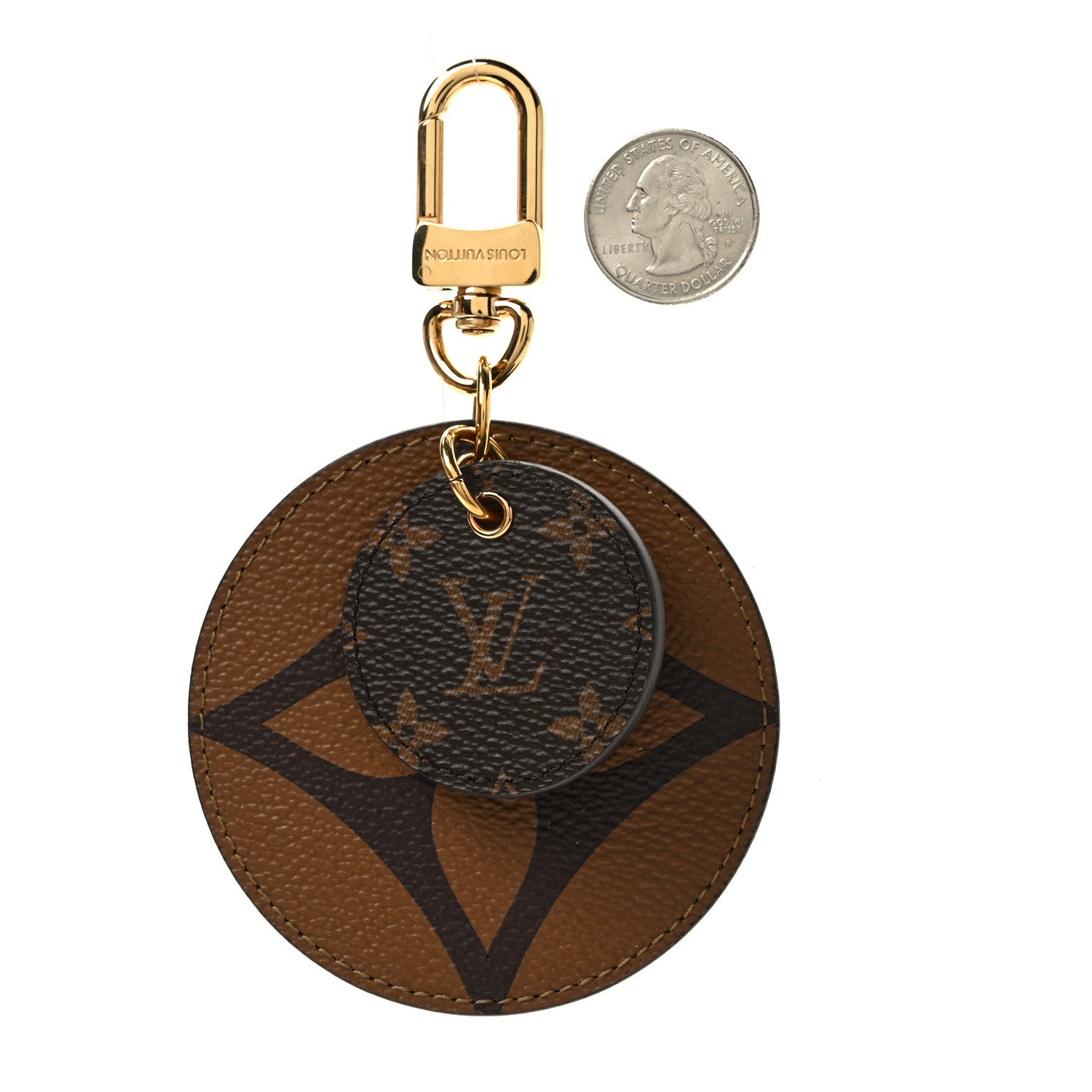 Louis Vuitton Monogram Reverse Key Holder Bag Charm 2 of 4