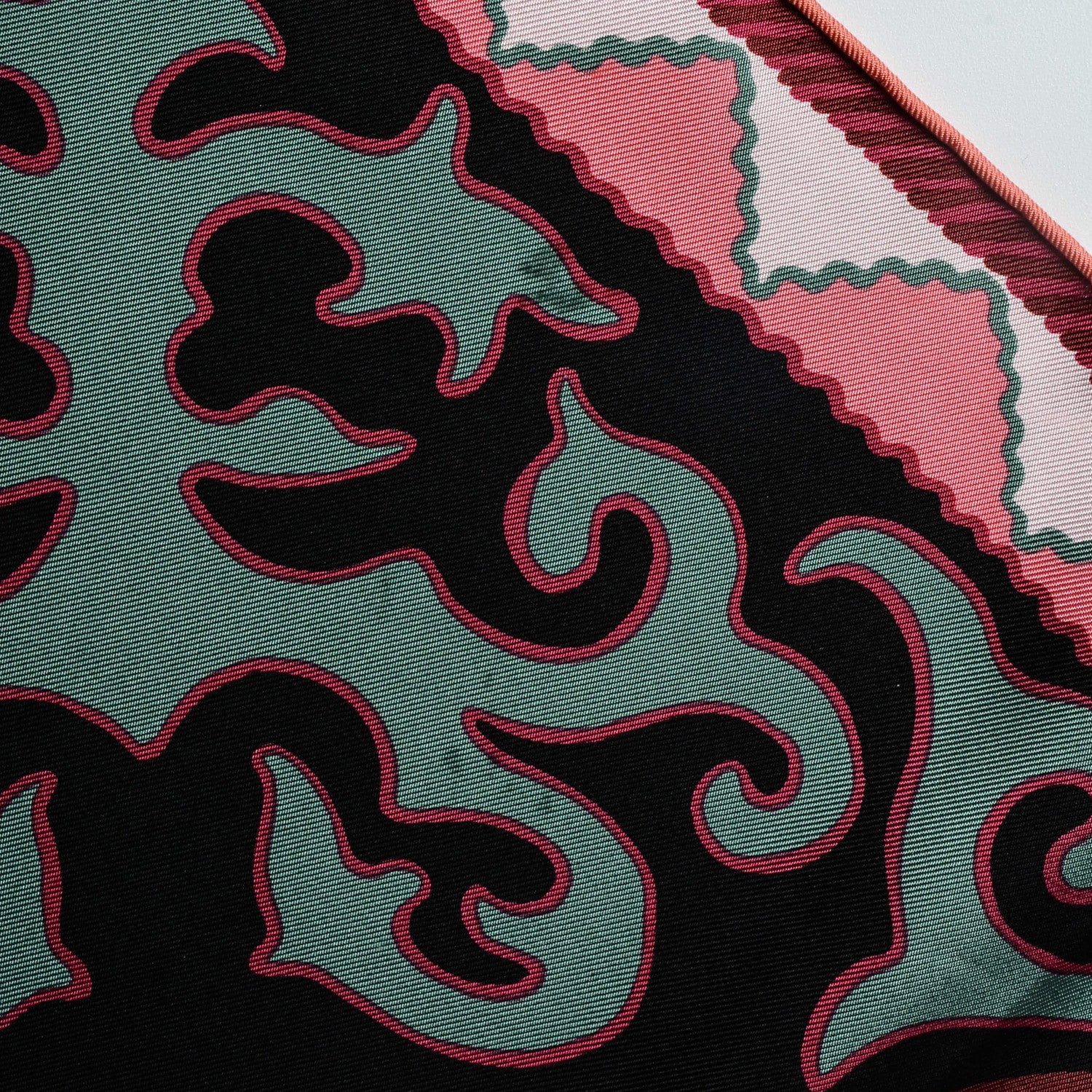 Hermes Silk Appaloosa Des Steppes Scarf 90 Canard Marine Framboise 5 of 6