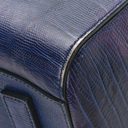 Givenchy Calfskin Lizard Embossed Small Antigona Deep Blue 9 of 12