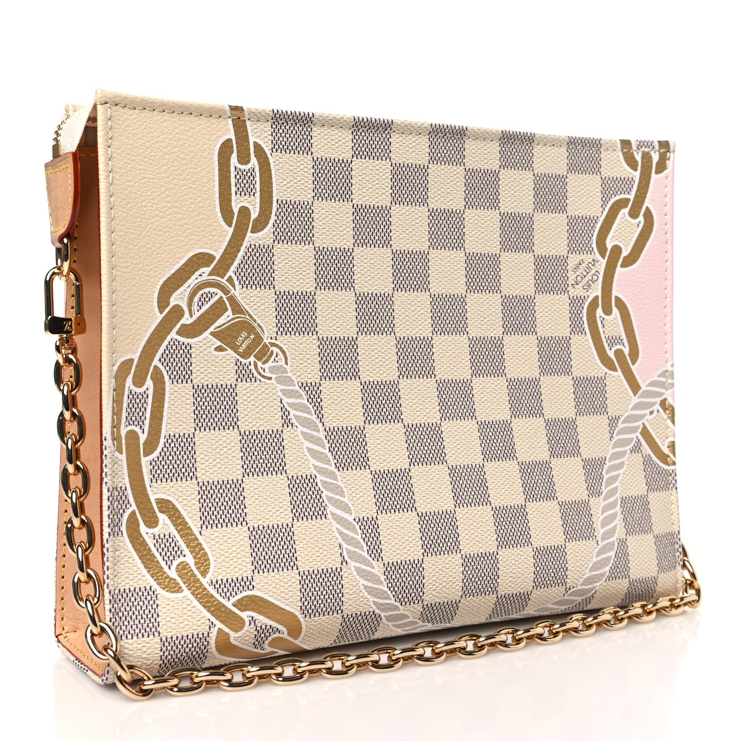 Damier Azur Nautical Toiletry Pouch On Chain