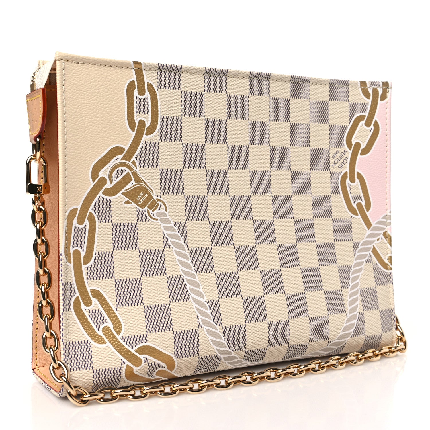 Louis Vuitton Damier Azur Nautical Toiletry Pouch On Chain 3 of 9