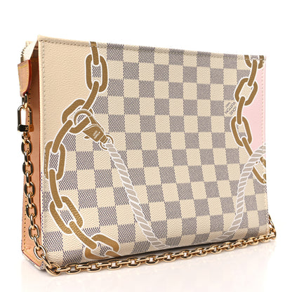Louis Vuitton Damier Azur Nautical Toiletry Pouch On Chain 3 of 9