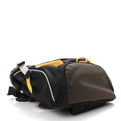 Burberry Nylon Medium Leo Sling Bag Black Yellow Grey 4 of 8